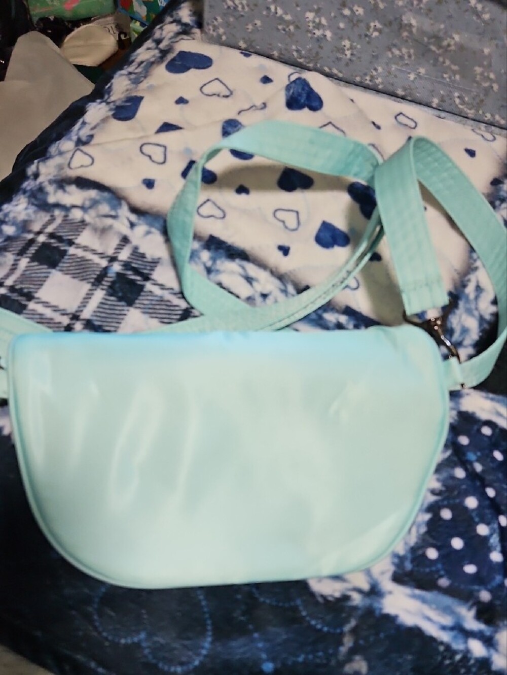 lug Mint Quilted Crossbody Bag - Picture 2 of 4